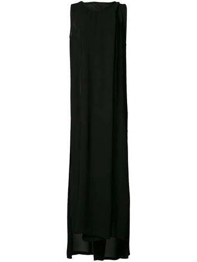 Ann Demeulemeester Slit Leg Evening Dress - Black