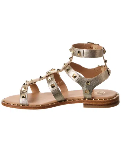 Ash Pacific Leather Sandal In Gold
