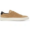 COMMON PROJECTS ACHILLES RETRO LEATHER-TRIMMED SUEDE SNEAKERS