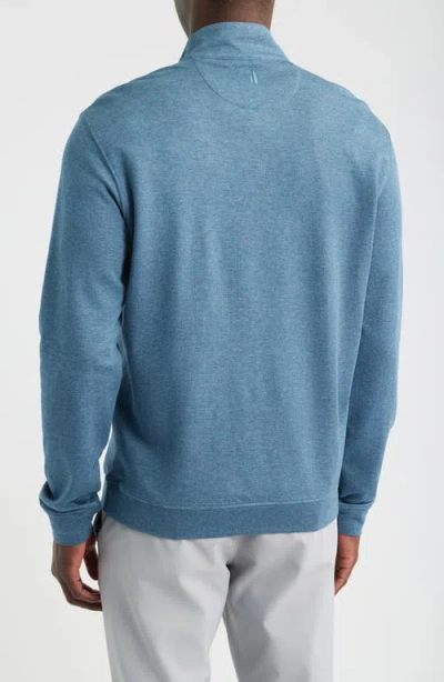 Johnnie-o Sully Quarter Zip Pullover In Blue