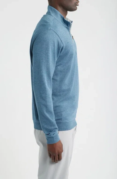 Johnnie-o Sully Quarter Zip Pullover In Blue