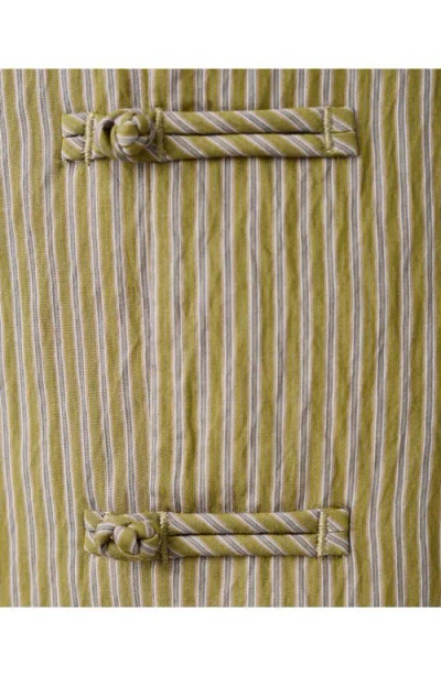 Mango Striped Toggle Vest In Multi