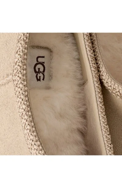 Ugg Tasman Deconstructed Braid-trim Slippers In Sand