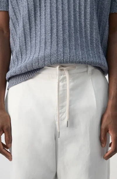 Mango Regular Fit Pants In White