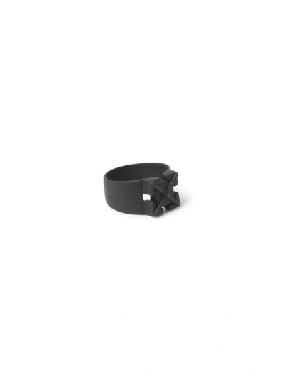 Off-white Painted Arrow Ring In Multi