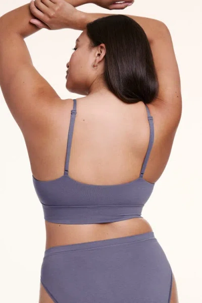 Harper Wilde Cloud Cotton Triangle Bralette In Gray