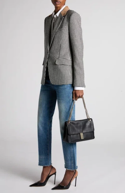 Tom Ford Houndstooth Single Breasted Tailored Jacket In Multi