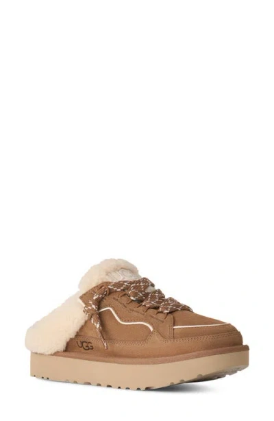 Ugg Suede Lowmel Mules In Brown
