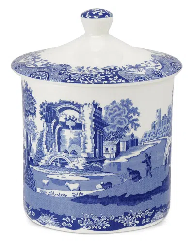 Spode Blue Italian Storage Jar In Blue