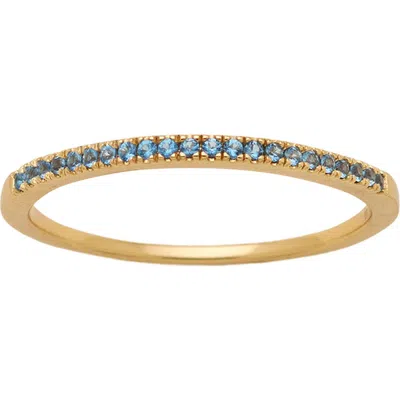 Made By Mary December Birthstone Stacking Ring In Gold