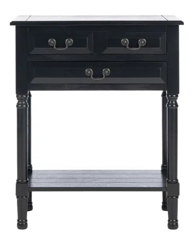 Safavieh Couture Primrose 3 Drawer Console Table In Black
