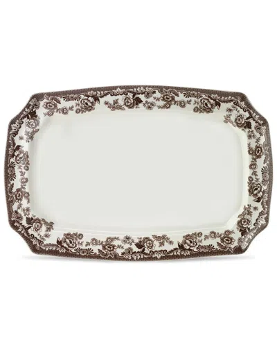 Spode Delamere Rectangular Platter In Brown