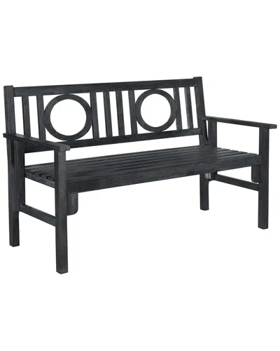 Safavieh Piedmont Patio Collection Bench In Black
