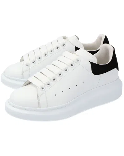 Alexander Mcqueen Black And White Low Top Sneakers With Logo Lettering On The Tongue And Contrasting Heel With Logo Le In White