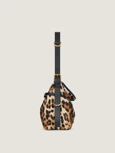 Givenchy Leopard Printed Medium Voyou Bag In Black/beige