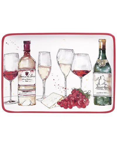 Certified International Napa Rectangular Platter In Multi