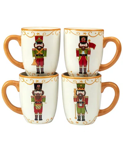 Certified International Holiday Magic Nutcracker 4-pc. Mug Set In Multi