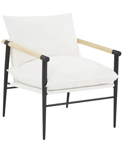 Tov Furniture Cali Performance Fabric Accent Chair In White
