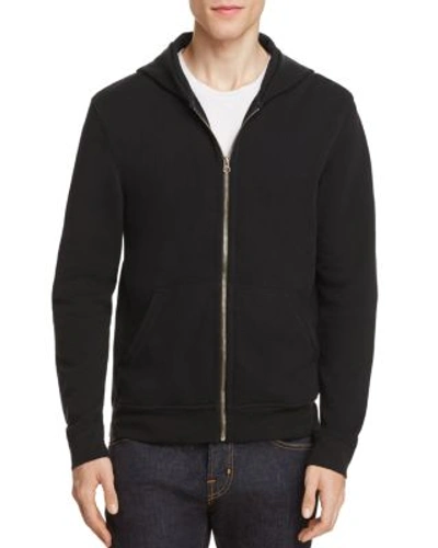 Shop Atm Anthony Thomas Melillo French Terry Zip Hoodie In Black