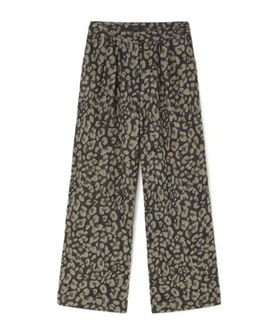 Alanui Seattle Jungle Wide Leg Jeans In Multi