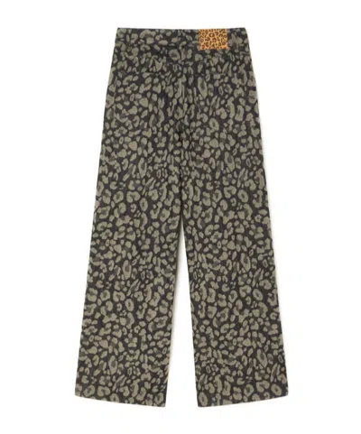 Alanui Seattle Jungle Wide Leg Jeans In Multi