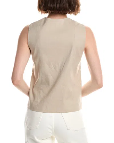 Rag & Bone Belle Three Button Vest In Brown