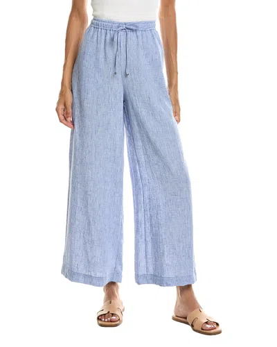 Max Studio Crinkled Drawstring Waist Pants In Blue