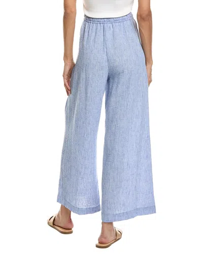 Max Studio Crinkled Drawstring Waist Pants In Blue