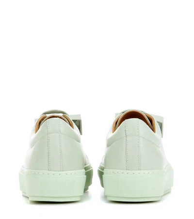 Shop Acne Studios Adriana Turnup Leather Sneakers