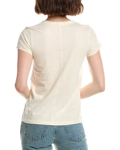 Rag & Bone Cheers Crewneck Graphic Tee In Ivory