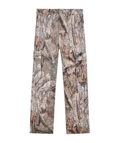Represent Camo Mini Trousers For Men In Brown