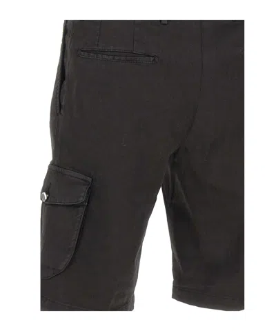 Kiton Cargo-pocket Button Shorts In Black