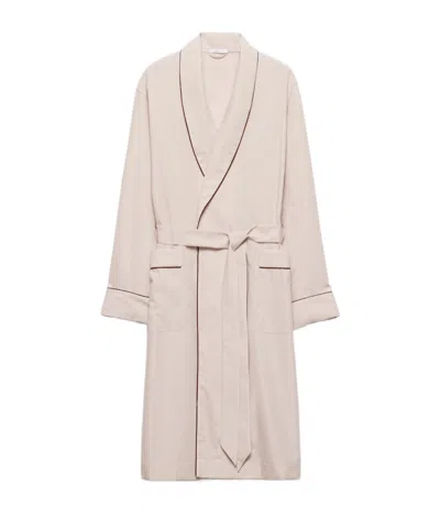 Prada Cotton Blend Robe Coat In Multi