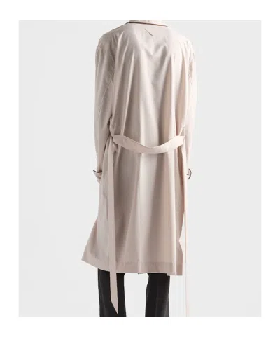 Prada Cotton Blend Robe Coat In Multi