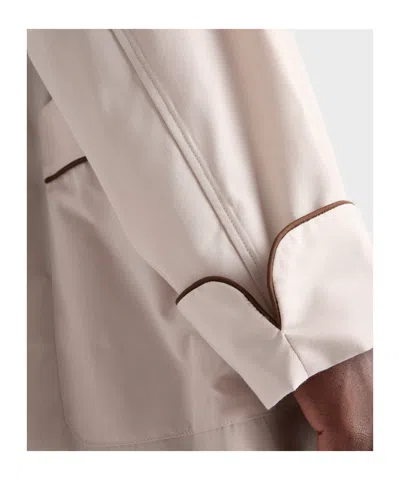 Prada Cotton Blend Robe Coat In Multi
