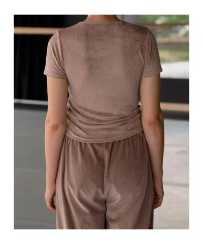 Baserange Alba Brown T-shirt In Brown