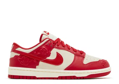 Nike Dunk Low Patent-leather Sneakers In Red