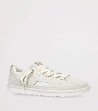 Ugg Minimel Low Sneakers Perforated Pull Tab Rubber In White