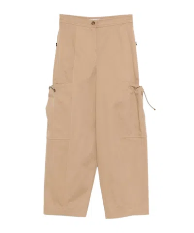 Max Mara Mxmlepre Cargo-pocket Trousers In Nude