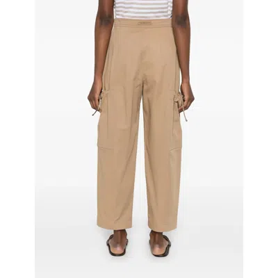 Max Mara Mxmlepre Cargo-pocket Trousers In Nude