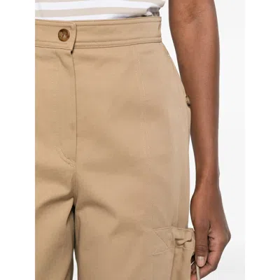 Max Mara Mxmlepre Cargo-pocket Trousers In Nude