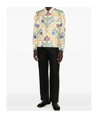 Junya Watanabe Floral Pattern Jacket In Multi