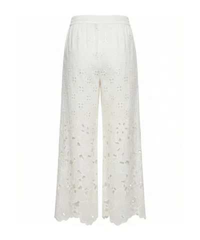 Ermanno Scervino Openwork Trousers In White