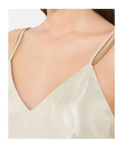 Max Mara Camisole Top In Metallic