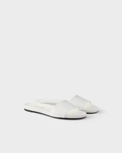 Prada Leather Slippers In Multi