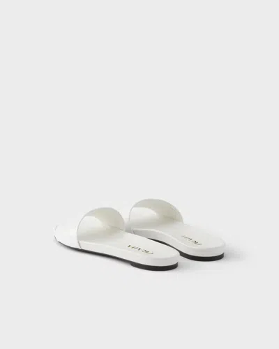 Prada Leather Slippers In Multi