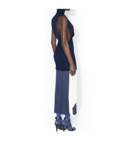 Alaïa Poplin Pointed Skirt In White
