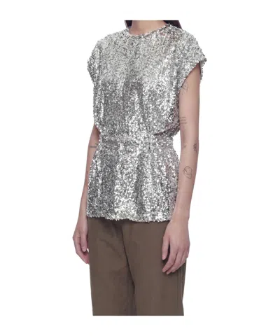 Coperni Adjustable T-shirt In Gray