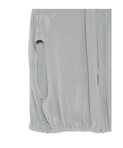 Alysi Silk Cape In Gray
