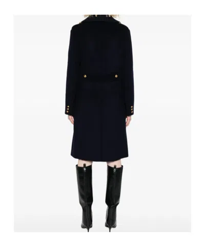 P.a.r.o.s.h Parosh Double-breasted Coat In Wool In Black